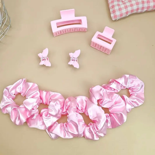 ÉLASTIQUES ROSE SET