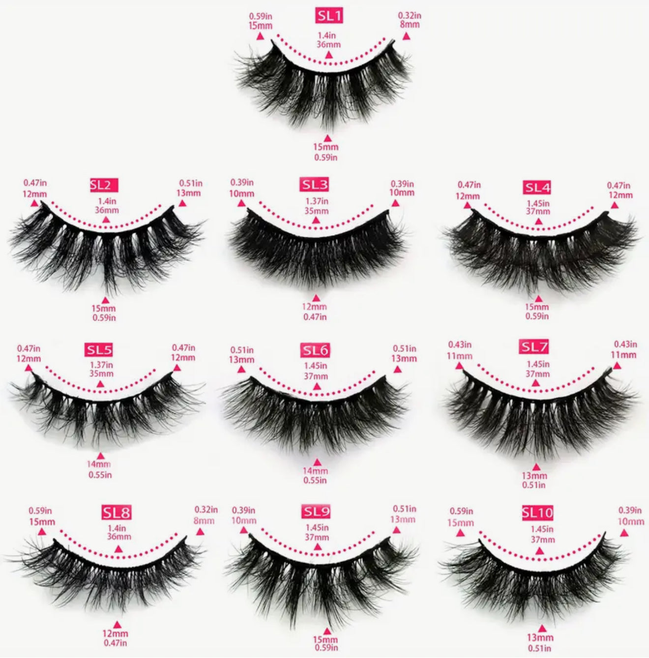 LASHES NATURAL 3D FLUFFY