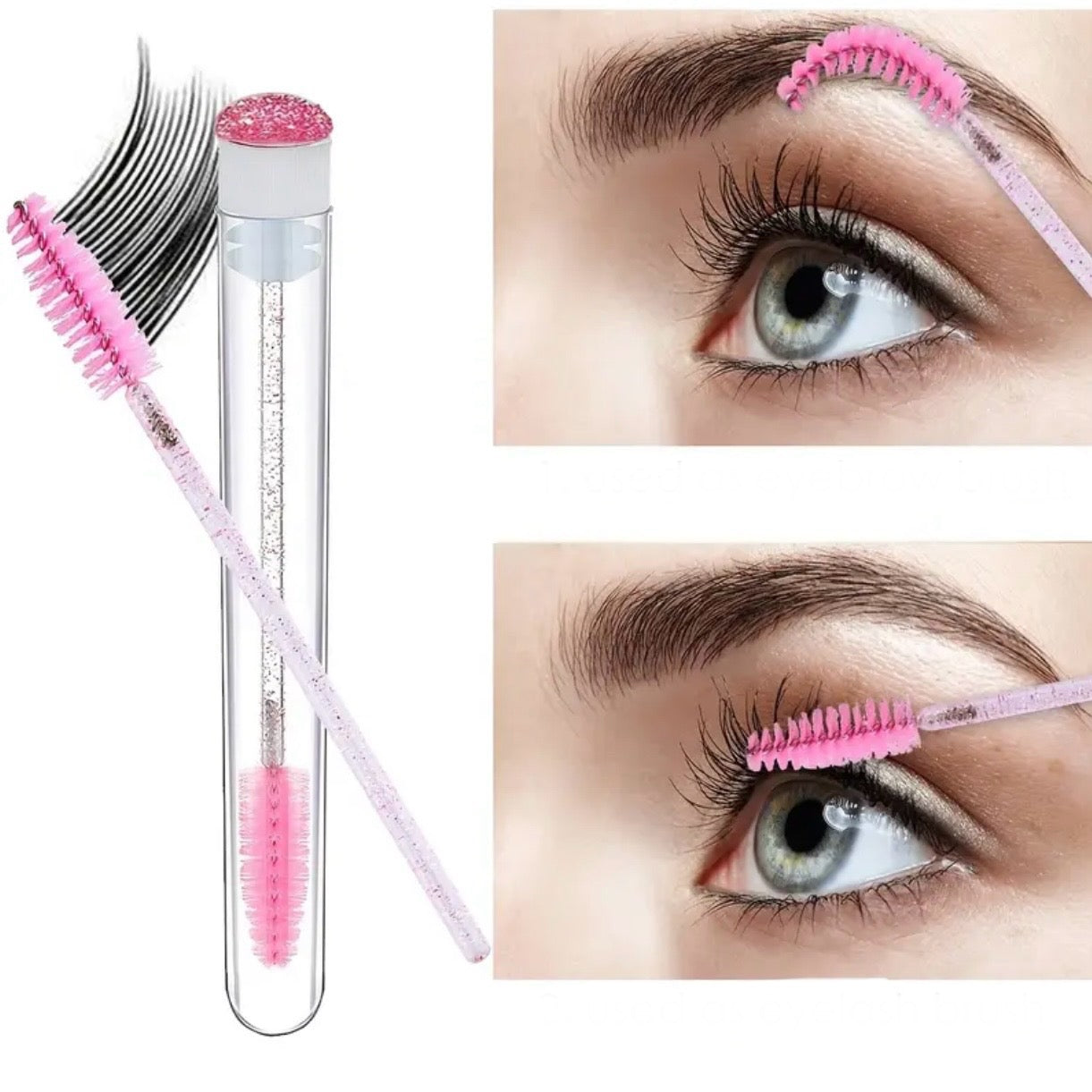 BROSSES CILS ROSE CRISTAL & MINI TUBE SET
