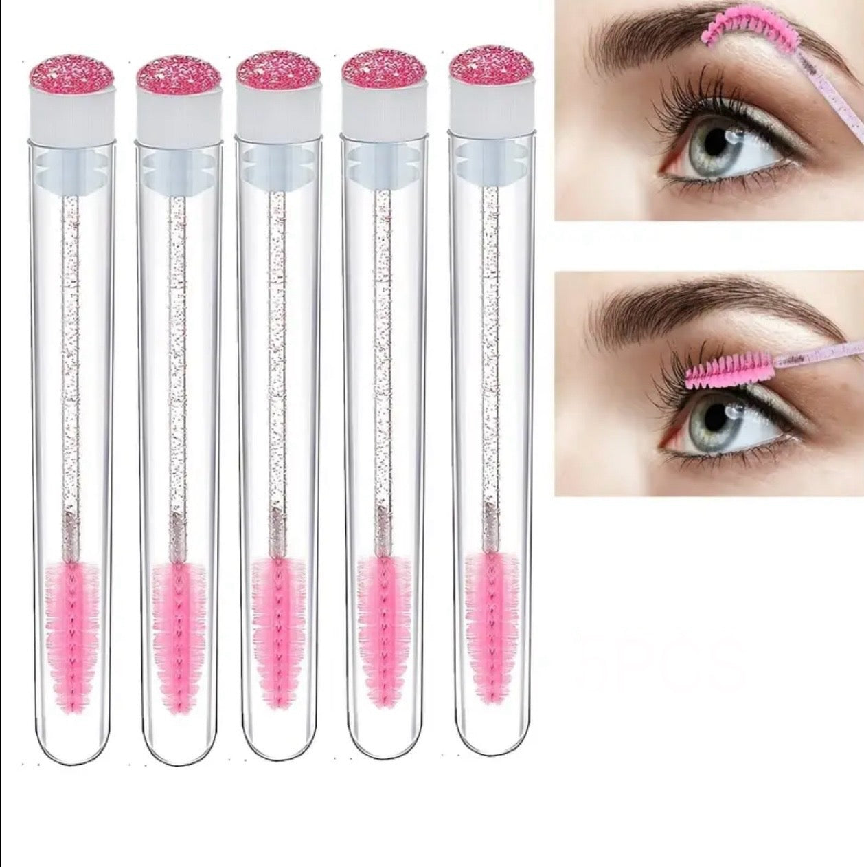 BROSSES CILS ROSE CRISTAL & MINI TUBE SET