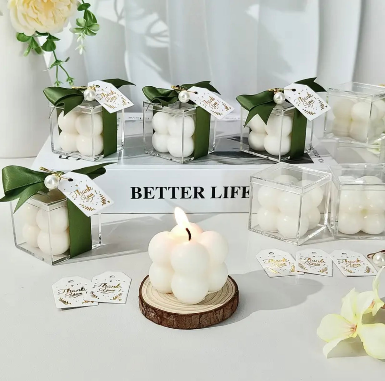 BOUGIE CUBE ÉTOILÉ