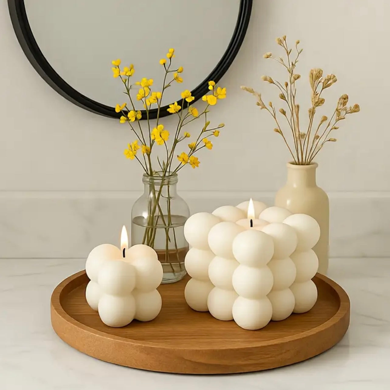 BOUGIE CUBE ÉTOILÉ